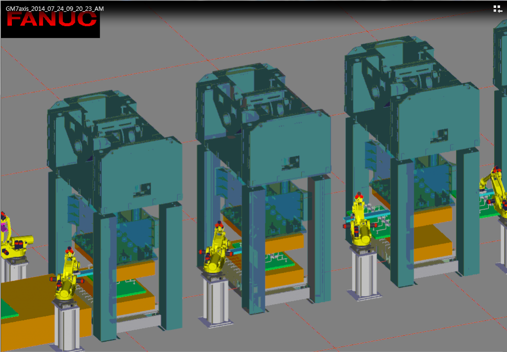 Robot Tandem Press Simulation POWER Robotics (파워로보틱스)
